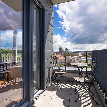 At The Top - Penthouse Ueber Den Daechern Der Stadt Erfurt Ngoại thất bức ảnh