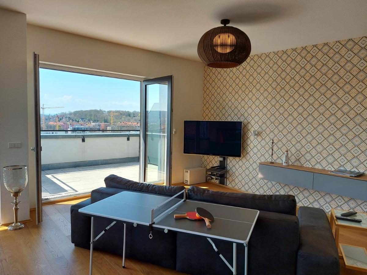 At The Top - Penthouse Ueber Den Daechern Der Stadt Erfurt Ngoại thất bức ảnh