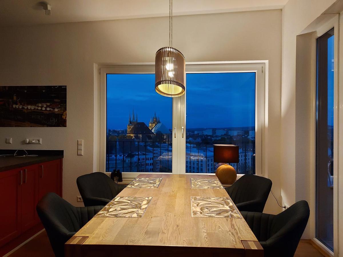 At The Top - Penthouse Ueber Den Daechern Der Stadt Erfurt Ngoại thất bức ảnh