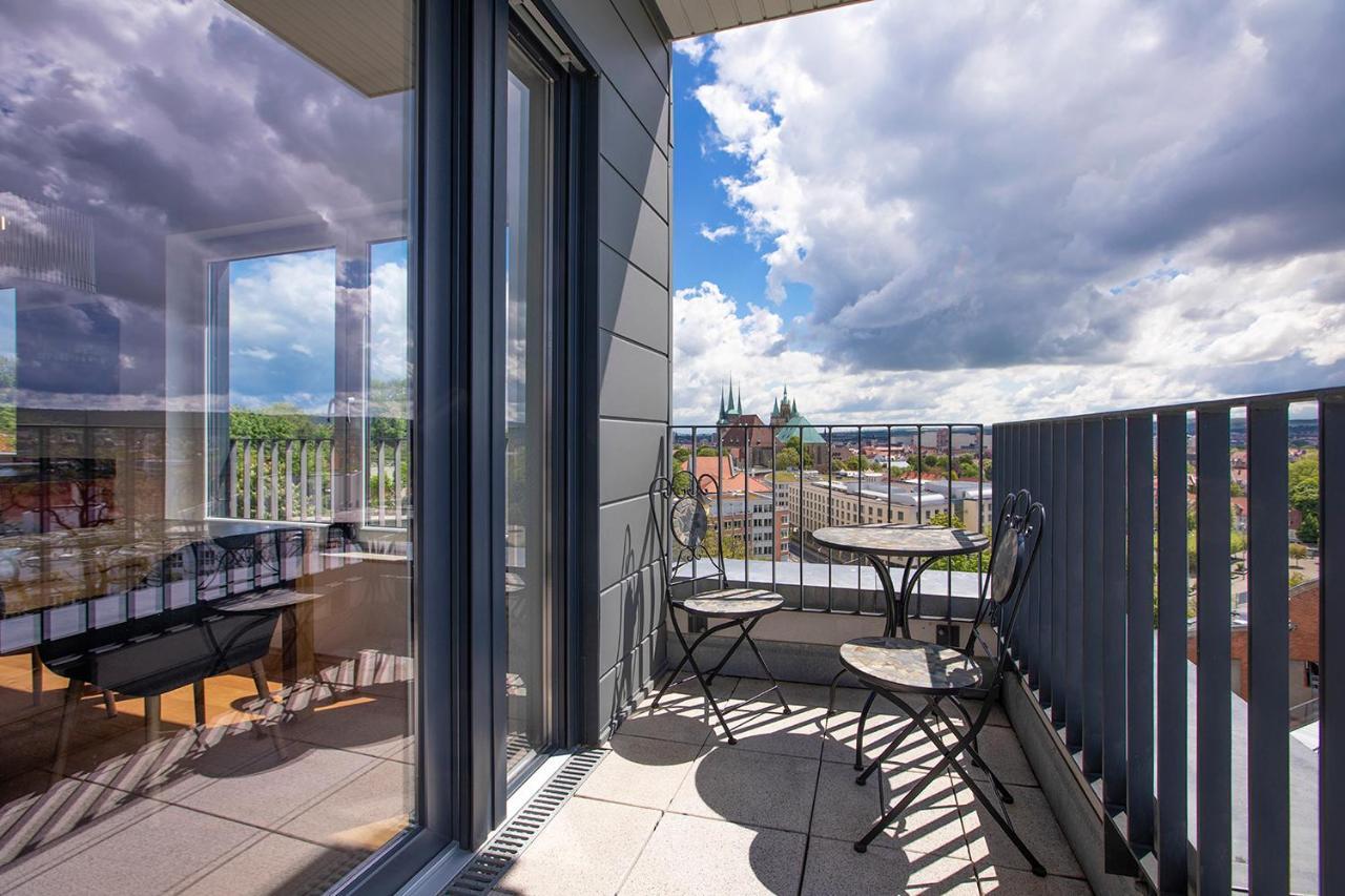 At The Top - Penthouse Ueber Den Daechern Der Stadt Erfurt Ngoại thất bức ảnh