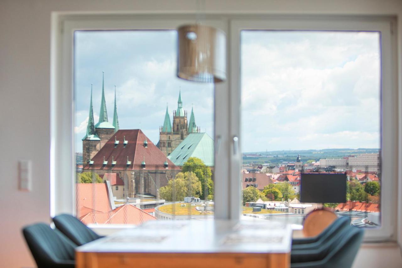 At The Top - Penthouse Ueber Den Daechern Der Stadt Erfurt Ngoại thất bức ảnh
